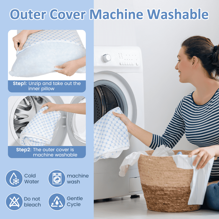 Pillow Protector Can You Wash Down Pillows In A Washing Machine