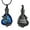 Black, variant on Crystal Heart Cremation Urn Pendant Necklace for Cremation Ashes Urn Necklace Lockets for Ashes of Loved One