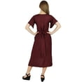 thumbnail image 3 of Bimba Womens Asymmetrical Shift Dress Mid-Calf Summer Rayon Day Dresses, 3 of 6