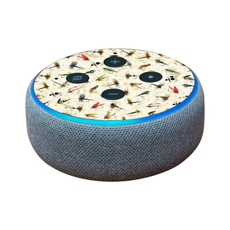 Skin for Amazon Echo Dot (3rd Gen) - Fishing Flies | Protective, Durable, and Unique Vinyl Decal wrap cover | Easy To Apply, Remove, and Change Styles