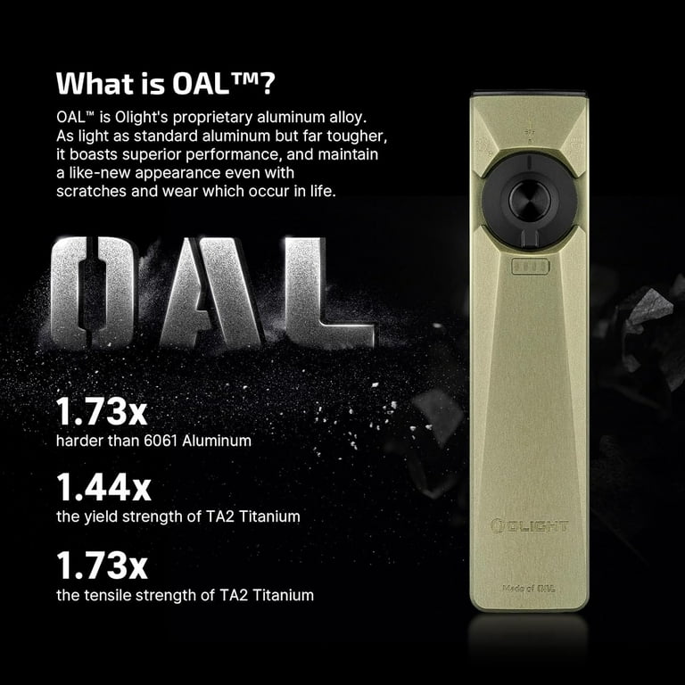 OLIGHT Arkfeld Ultra 1400 Lumens EDC Flat Flashlight, Rechargeable