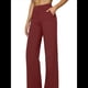 thumbnail image 2 of Pantalones de Yoga para Mujer, de Pierna , con Bolsillos, Cintura Alta, Elásticos, Informales, Deportivos. Vino Tinto XL, 2 of 10