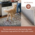 thumbnail image 3 of nuLOOM Krystin SpinClean Distressed Machine Washable Area Rug, 6' x 9', Krystin Beige, 3 of 16
