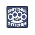 thumbnail image 2 of 5Ive Star Gear 6694000 Snitches Quote PVC Plastic Construction Morale Patch, 2 of 2