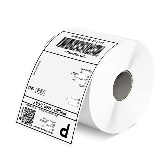SJPACK 1 Roll 4"x6" Direct Thermal Shipping Labels for Zebra 2844 ZP450 ZP500 Eltron, Blank 500/Roll
