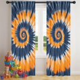 thumbnail image 5 of Blackout Kids Curtains,Orange Blue Tie Dye Mandala Pattern Childrens Insulated Curtains Set Of 2,Bedroom Essentials,Toddler Room Decor 42"x84", 5 of 5