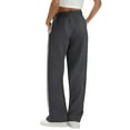 thumbnail image 4 of TrendOFT Oversized Wide Leg Sweatpants Women Baggy Casual Side Striped Track Pants Y2k Cute Lounge Baggy Palazzo Pants Grey L, 4 of 7