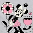 thumbnail image 3 of Disney - Minnie Mouse with Flowers & Butterflies - Juniors Fitted Graphic T-Shirt, 3 of 5