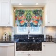 thumbnail image 5 of Yayeee Kitchen Curtains Tier Pair Light Filtering 27"x36" Rod Pocket Short Cafe Window Panel, Art Goldfish Bowl, 5 of 7