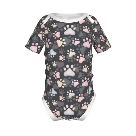 

Gaeub Colorful Paws Of Dog Print Infant Climbing Onesie Toddler Outfit Newborn Baby Bodysuit Baby Boy Girl Clothes -9M