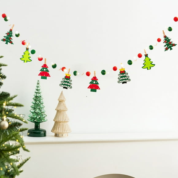 Last Chance Christmas Decorations Luminous Flags Hanging Flags Decoration Scene Layout Lights Window Ambience Hanging Flags Christmas Tree Small Pendants Deer Tree Snowma 2025 New