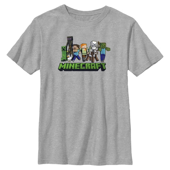 Boys Minecraft My Lineup Crew T Shirt