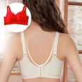 thumbnail image 3 of Sujetadores de encaje Sonducket Bralette Lencería acolchada Belleza Volver Ropa interior Cuello en V profundo Sexy Rojo 34/75A, 3 of 6