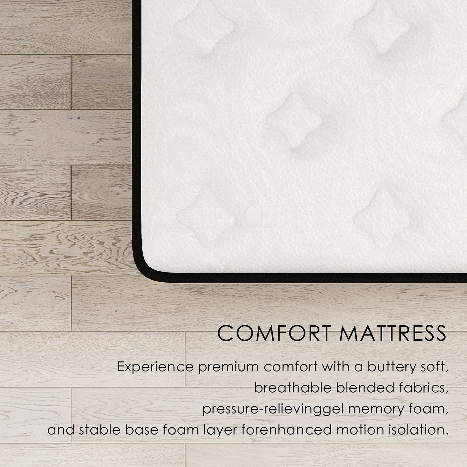 lemontalking 10 inch Hybrid Mattress Pocket Spring Mattresses in a Box,Twin