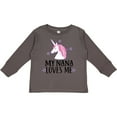 thumbnail image 3 of Inktastic My Nana Loves Me Unicorn Girls Long Sleeve Toddler T-Shirt, 3 of 5