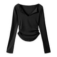 thumbnail image 4 of EDFBUYKRS Women's and Women's Buttercore Tee with Long Sleeves, Sizes S, 4 of 5