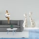 thumbnail image 2 of Figura De Resina De Chica Con Nube Estética Y Esculturas De Pareja De Gatos, Estatua Abstracta Creativa Para Oficina, Comedor, Regalo De Boda, Decoración De Mesa Coleccionable., 2 of 8