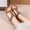 Brown, variant on Viluyesy Sandals for Womens, Summer Retro Ankle Elastic Strap Comfort Casual Boho Gladiator Shoes Beige