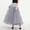 🔥 Gray, variant on USSUMA Mesh High-Hem Puffy Skirt High-Waist Double-Layer Tulle Full Flare Elastic Waist Lined For Dance Parties Performances Photo Shoots And Elegant Summer Styling