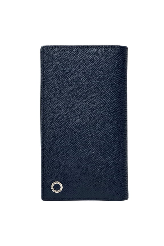 Pre-Owned Bulgari BVLGARI Men's Wallet, Brand: Man, Long Leather, Large Navy Green, Bi-fold...