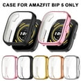 thumbnail image 1 of Flmtop 1PC Watch Screen Protector with Tempered Glass Screen Protector Full Protection Smartwatch Cases High Clarity Watch Protective Cover Compatible with Amazfit Bip 5, 1 of 10