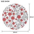 thumbnail image 2 of Round Tablecloth Spring Summer flower 60 x 60 Inch Table Cover Round for Party Dinner Picnic, 2 of 5