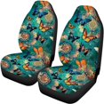 thumbnail image 5 of Pzuqiu Car Seat Covers Easy to Install Polyester, Compatible with Front Seat Rear Bench, for Trucks Sedans, Butterflies Print, 5 of 10