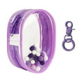thumbnail image 4 of HILABEE Clear Figure Display Bag with Keychain Mini Doll Storage Bag for Mini Figure Violet Round, 4 of 7