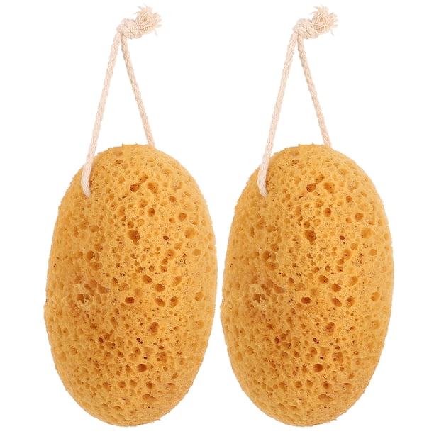 2 piezas de bañera esponja cuerpo depurador exfoliando esponjas de baño suministros de ducha de depuración