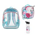 thumbnail image 1 of Set de Mochila Bioworld Unicornio Floral Transparente de 16" con 5 Piezas, 1 of 7