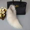 thumbnail image 4 of 40cm Fluffy Tail Keychain Plush Accessory for Women Handbag, 4 of 7