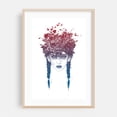 thumbnail image 2 of Summer Queen - Illustration Surrealism Floral Portrait Modern Art Abstract Fantasy Unframed Wall Art Print 8 x 12 inches, 2 of 60
