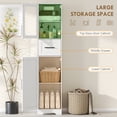 thumbnail image 4 of HOMCOM Armoire de Rangement de Salle de Bain de 67 Pouces, Armoire Étroite Autoportante, 4 of 10