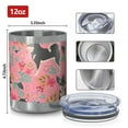 thumbnail image 3 of 12oz Tumblers Shiba Inu Dog and Flower Floral Vacuum Insulated Stainless Steel Travel Tumbler Cups Mug with Lid and Straw for Beer,Coffee,Beverages with Cleaning Brush for Cold & Hot Drinks, 3 of 5