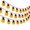 Orange, variant on SeekLGT Halloween Pumpkin String Lights 9.84Ft 20 LED Black Hat Jack O Lantern Lights Twinkling Pumpkin String Lights for Indoor Outdoor Halloween Decor Party Yard Home, 1 pc