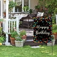 thumbnail image 5 of Happy Birthday Garden Flag - 12x 18inch Double-Sided Outdoor Decoration with Colorful Polka Dots and Confetti Design, Durable Polyester Fiber, Suitable for Yard, Patio, or Party Decoration, 5 of 9