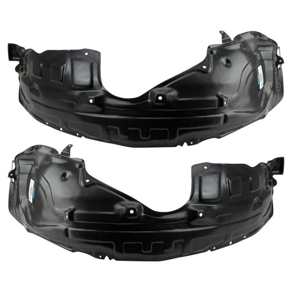 TRQ Front Inner Fender Liner Set Compatible with 2010-2015 Mazda CX-9 BDA06705