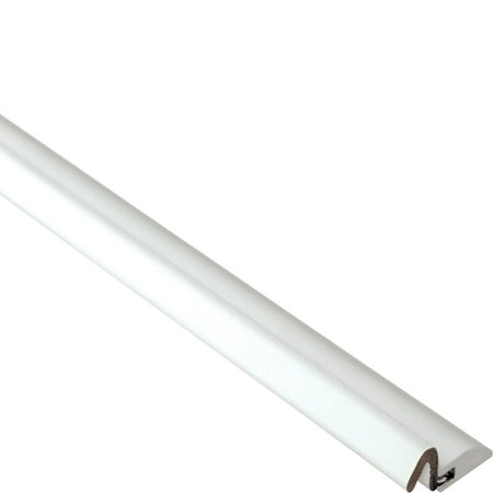 Simply Conserve DS060 7/8 in. x 84 in. White Premium Foam and Nail-Up PVC Door Weatherstrip Set
