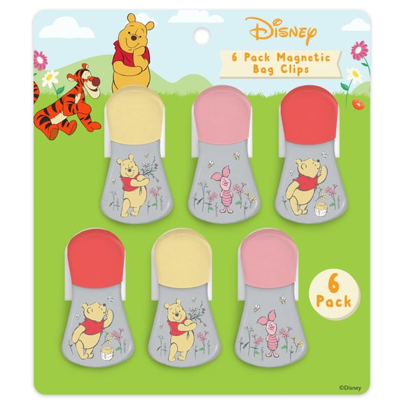 Juego de 6 clips magnéticos para chips de Mickey Minnie Pooh de Disney