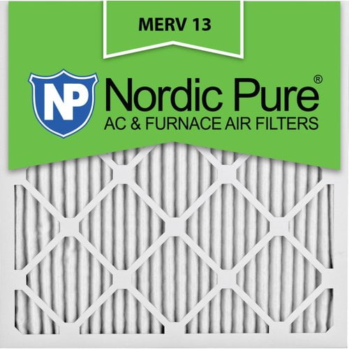 Nordic Pure 12x12x1 MERV 13 Pleated AC Furnace Air Filters 6 Pack