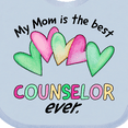 thumbnail image 4 of Inktastic My Mom is the Best Counselor Ever Boys or Girls Baby Bib, 4 of 4