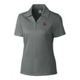 thumbnail image 2 of Women's Cutter & Buck Steel Alabama Crimson Tide CB DryTec Genre Textured Solid Polo, 2 of 3