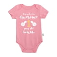 thumbnail image 3 of Toddler Girls Boys 1st Birthday Rompers Short Sleeve Soft Baby Bodysuit Romper For Infant First Birthday Jumpsuit Cute Outfits 6-9 Months, 3 of 3