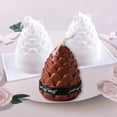 thumbnail image 3 of Molde de silicona para vela de cono de pino 3D, juego de fabricación de jabón de resina de nuez de pino multicavidad, molde de hielo para pastel de Chocolate, regalo de decoración de Navidad, 3 of 4