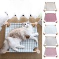 thumbnail image 1 of AMERTEER Lit pour Chaton Grande Capacité de Charge Lit Surélevé Confortable Respirant Lit pour Chat Chien pour l'Été, 1 of 10