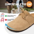 thumbnail image 3 of Ecetana Women's Suede Clogs & Mules Cork Footbed Slip On Leather Mules Indoor Outdoor Sandals, 3 of 6