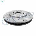 thumbnail image 2 of Set of 4 Front 296mm-Rear 286mm Drilled Slotted Brake Disc Rotors For 2005-2022 Nissan Frontier, 2 of 9