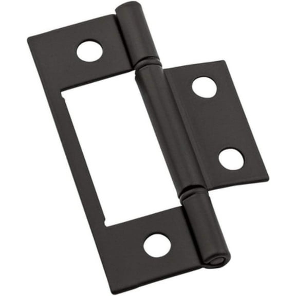 National Hardware 3 in. L Oil Rubbed Bronze Door Hinge 2 pk