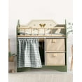 thumbnail image 3 of Robud Victoria Doll Crib Wooden Baby Doll Cradle with Storage and Bedding Pretend Play Furniture Toy for Toddlers Girls,Green, 3 of 10