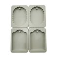 thumbnail image 2 of Del Silicón de Tableta de Del de 3D , B: 2 óvalo 2 rectángulo perfecl Cera de aromaterapia molde de yeso, 2 of 8